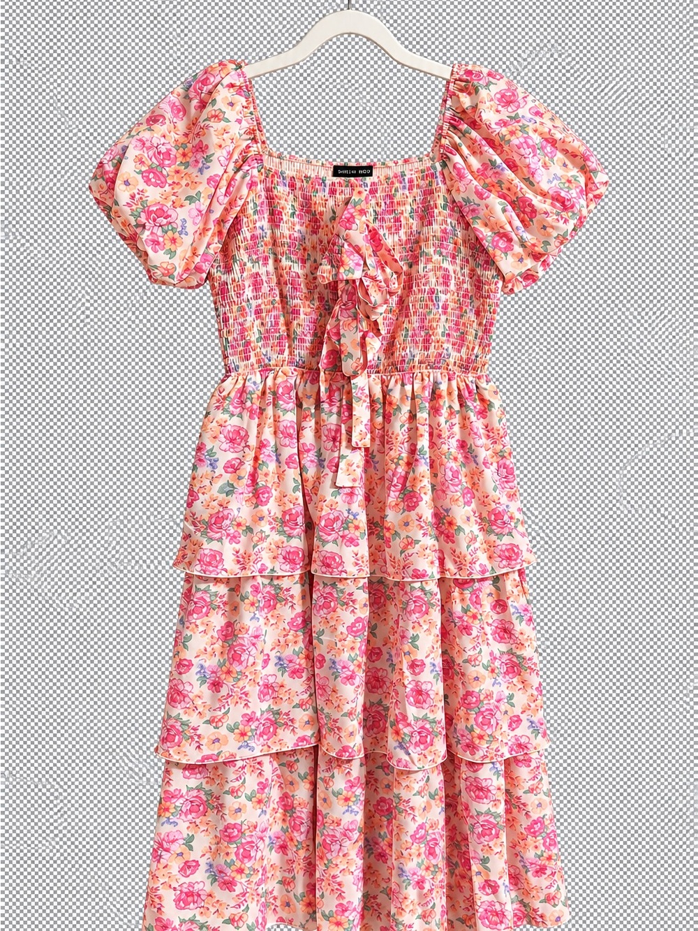 Simply Southern Lucy Floral Smocked Tiered Midi Dress XL NWT - Picture 2 of 5